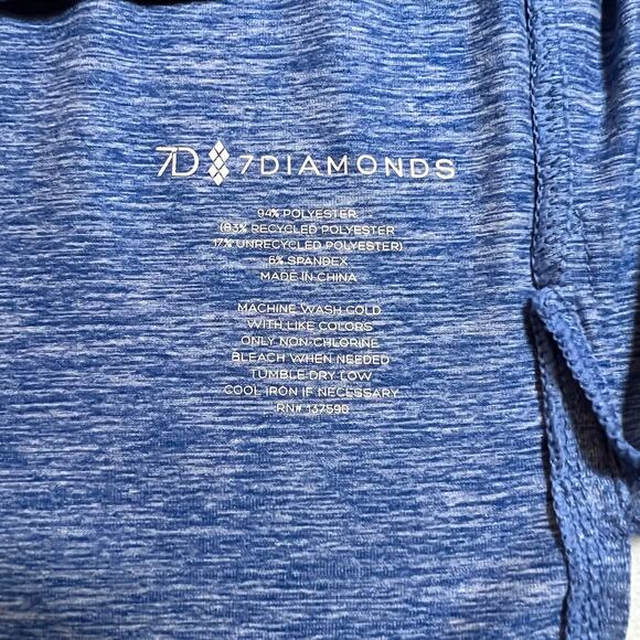 7 Diamonds Men's Core™ V-Neck Tee Size Large Athleisure Performance Stretch - Picture 4 of 6